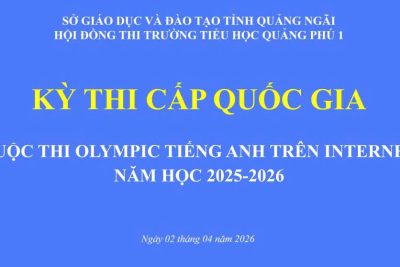 HỌC SINH TRƯỜNG TIỂU HỌC QUẢNG PHÚ 1 CHINH PHỤC KỲ THI IOE CẤP QUỐC GIA