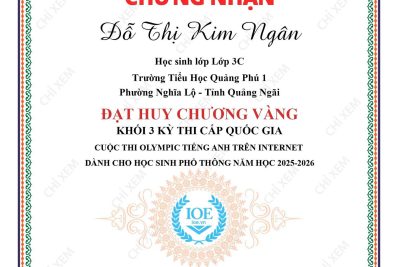 TIN VUI “NÓNG HỔI” TỪ LIÊN ĐỘI TRƯỜNG TH QUẢNG PHÚ 1